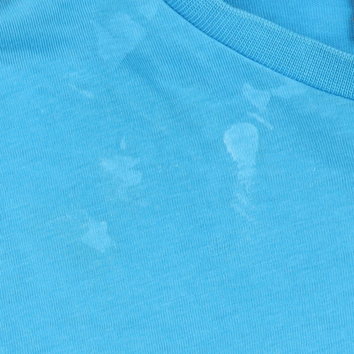 Fila Boys Blue Cotton T-Shirt Size 13-14 Years - Logo Accent