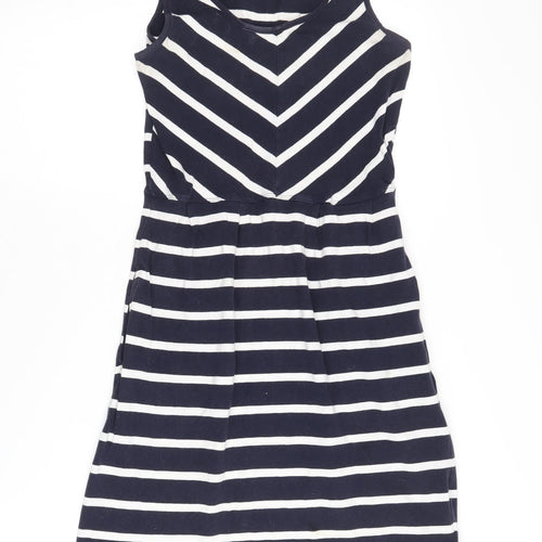 Mountain Warehouse Women's Blue A-Line Striped Dress