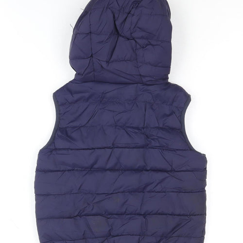 Peter Storm Boys Blue Hooded Bodywarmer Jacket, 3-4 Years