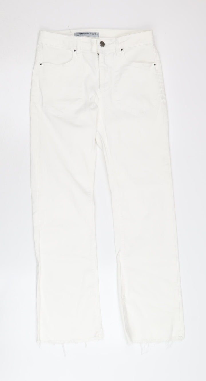 Westbourne Women's White Flared Jeans, Size 26