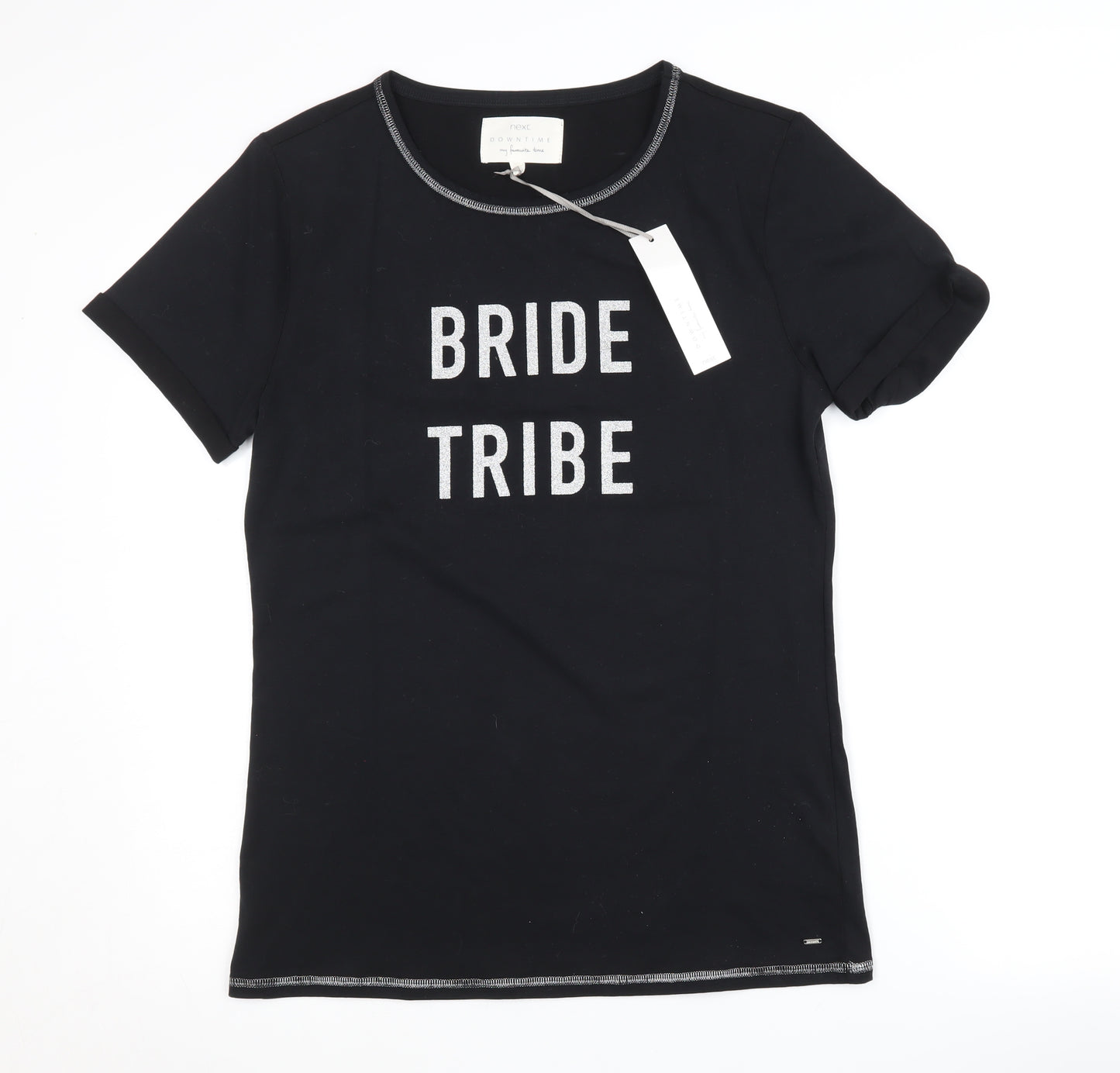 Next Women's Black Bride Tribe T-Shirt Nightshirt S