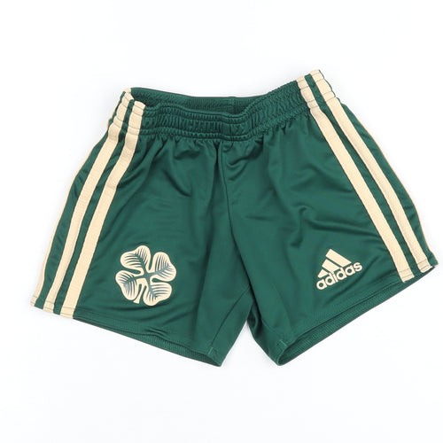 Adidas Green Unisex Toddler Sports Shorts 18-24 Months