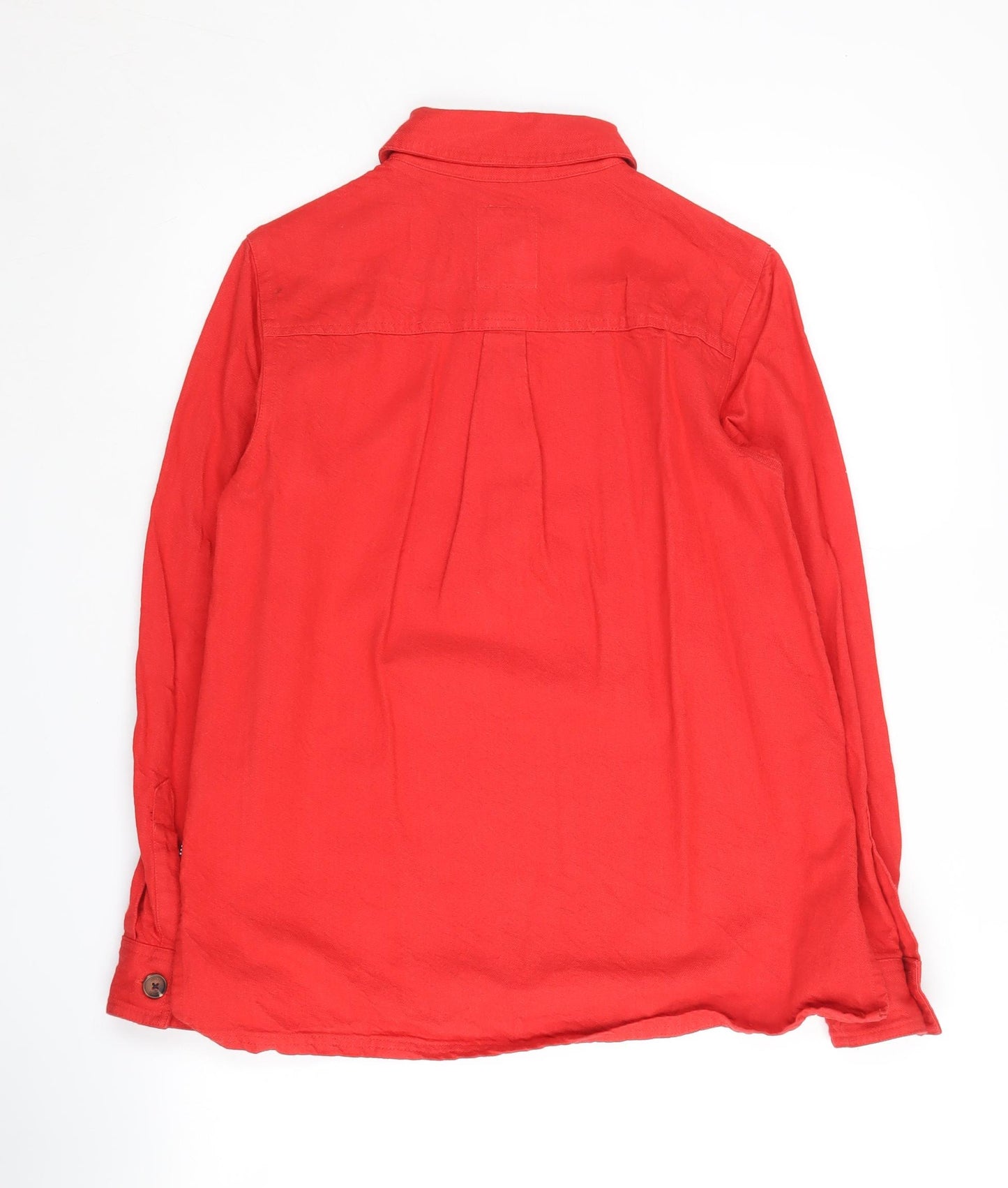 Joules Women's Red Cotton Button-Up Shirt Size 6