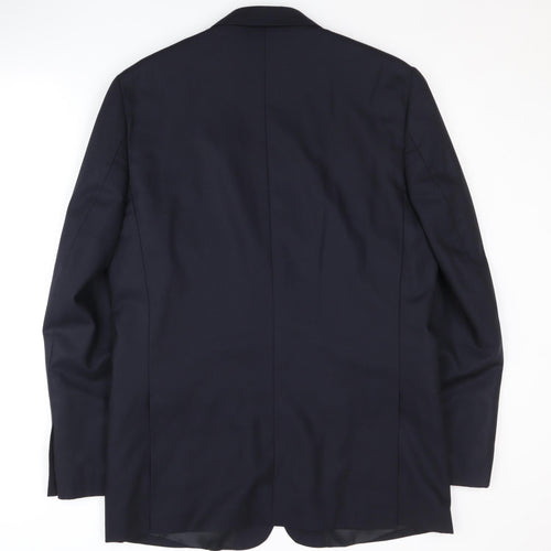 Jaeger Men's Blue Wool Blazer, 40R, Formal Jacket