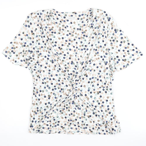 Eastex Women's Multicoloured Polka Dot Blouse Size 10