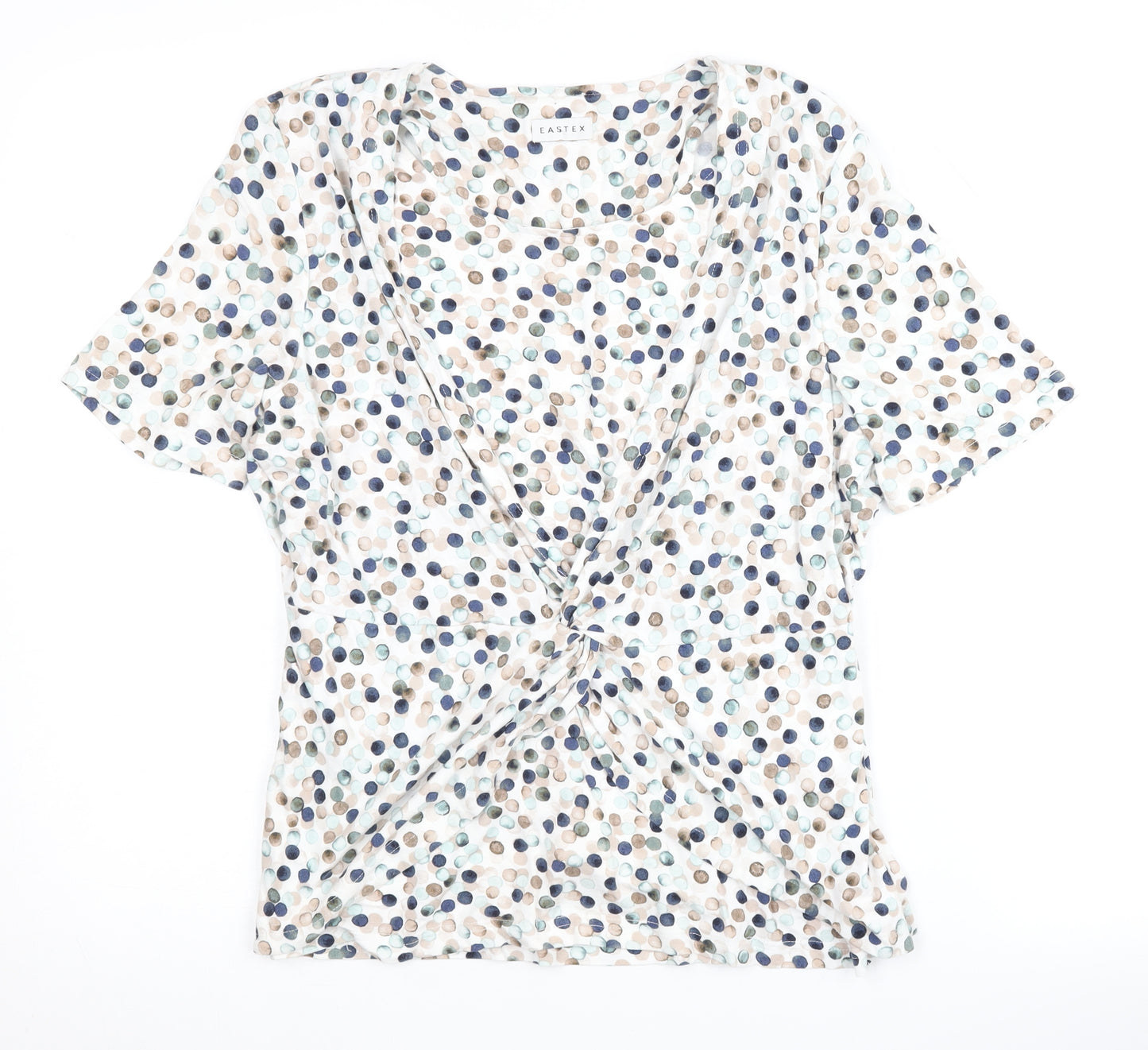 Eastex Women's Multicoloured Polka Dot Blouse Size 10