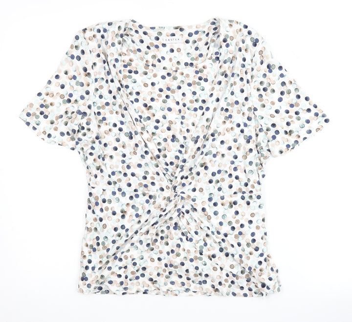 Eastex Women's Multicoloured Polka Dot Blouse Size 10