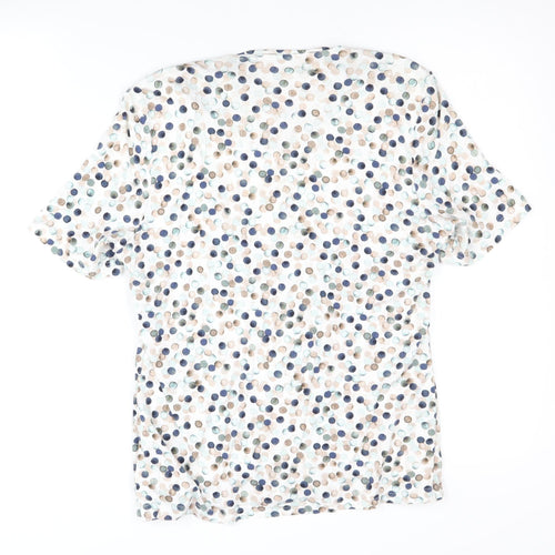 Eastex Women's Multicoloured Polka Dot Blouse Size 10