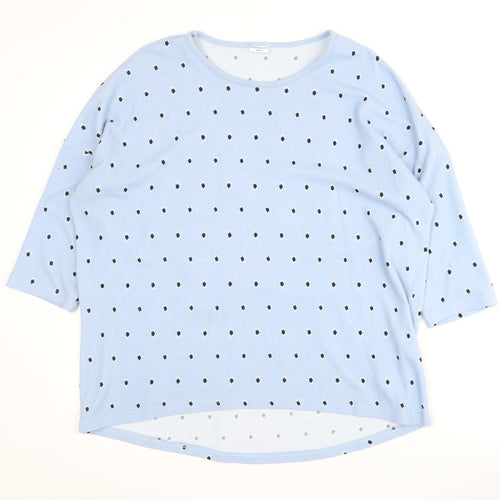 Jacqueline de Yong Women's Blue Polka Dot Jumper, M