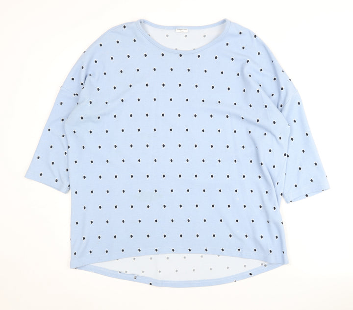 Jacqueline de Yong Women's Blue Polka Dot Jumper, M