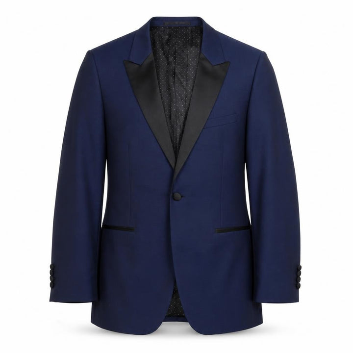 Moss 1851 Men's Blue Blazer 40 Shawl Lapel Formal