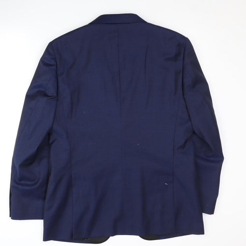 Moss 1851 Men's Blue Blazer 40 Shawl Lapel Formal