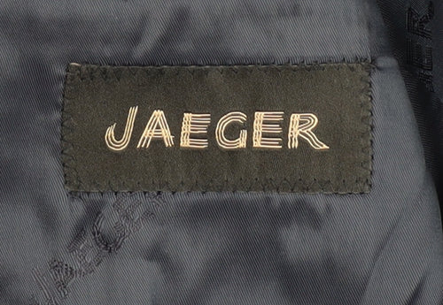 Jaeger Men’s Blue Wool Blazer, Size 40R, Formal Wear