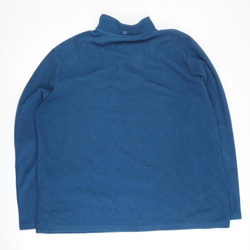 Mountain Warehouse Men's Blue XL Fleece 1/4 Zip Sweatshirt