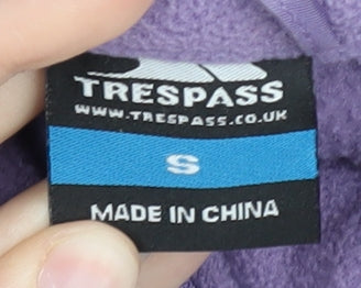 Trespass Women's Purple Fleece Jacket Size S Casual