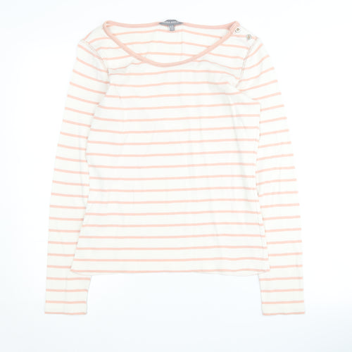 Laura Ashley Women's Multicoloured Striped Top Size 10
