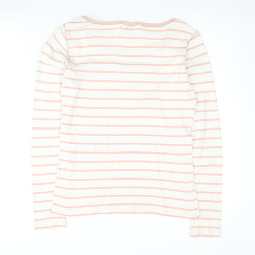Laura Ashley Women's Multicoloured Striped Top Size 10