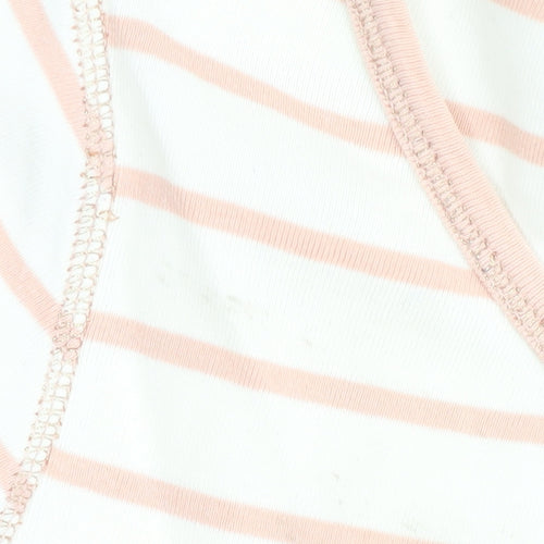 Laura Ashley Women's Multicoloured Striped Top Size 10