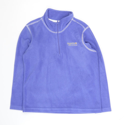Regatta Girls Purple Fleece Sweatshirt, 8 Years