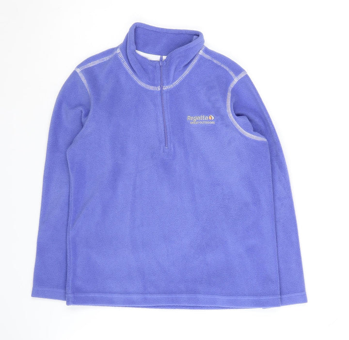 Regatta Girls Purple Fleece Sweatshirt, 8 Years