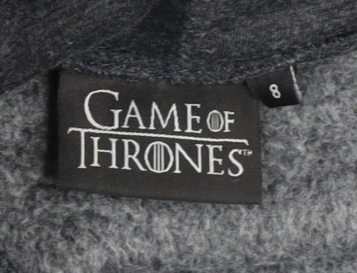 Game of Thrones Grey Unisex Hoodie - Size 8