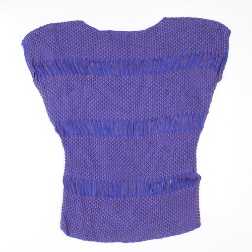 Comptoir des Cotonniers Women's Blue Knit Pullover Jumper XS