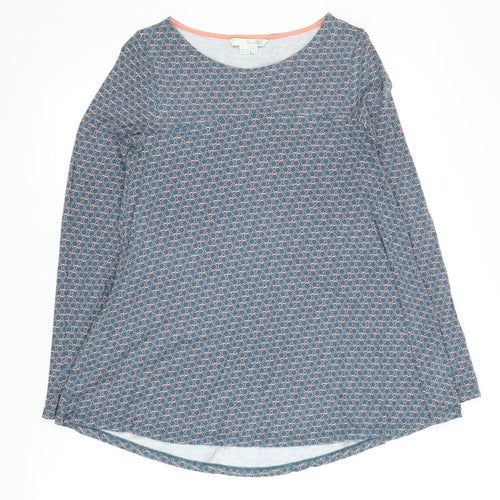 Boden Women's Multicoloured Geometric Top Size 8