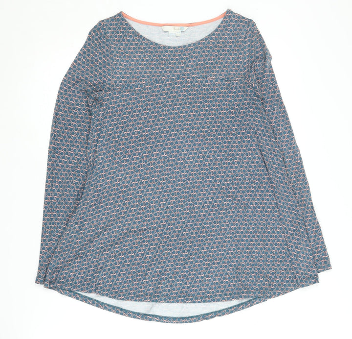 Boden Women's Multicoloured Geometric Top Size 8