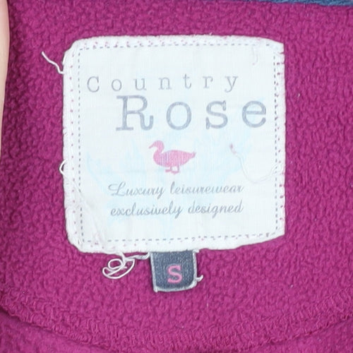 Country Rose Women's Pink Full Zip Hoodie - Size S