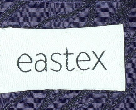 Eastex Women's Purple Jacquard Blazer - Size 12