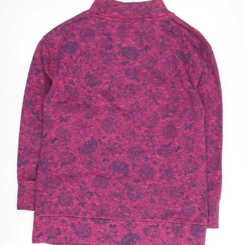Country Rose Women's Purple Floral Hoodie Size S