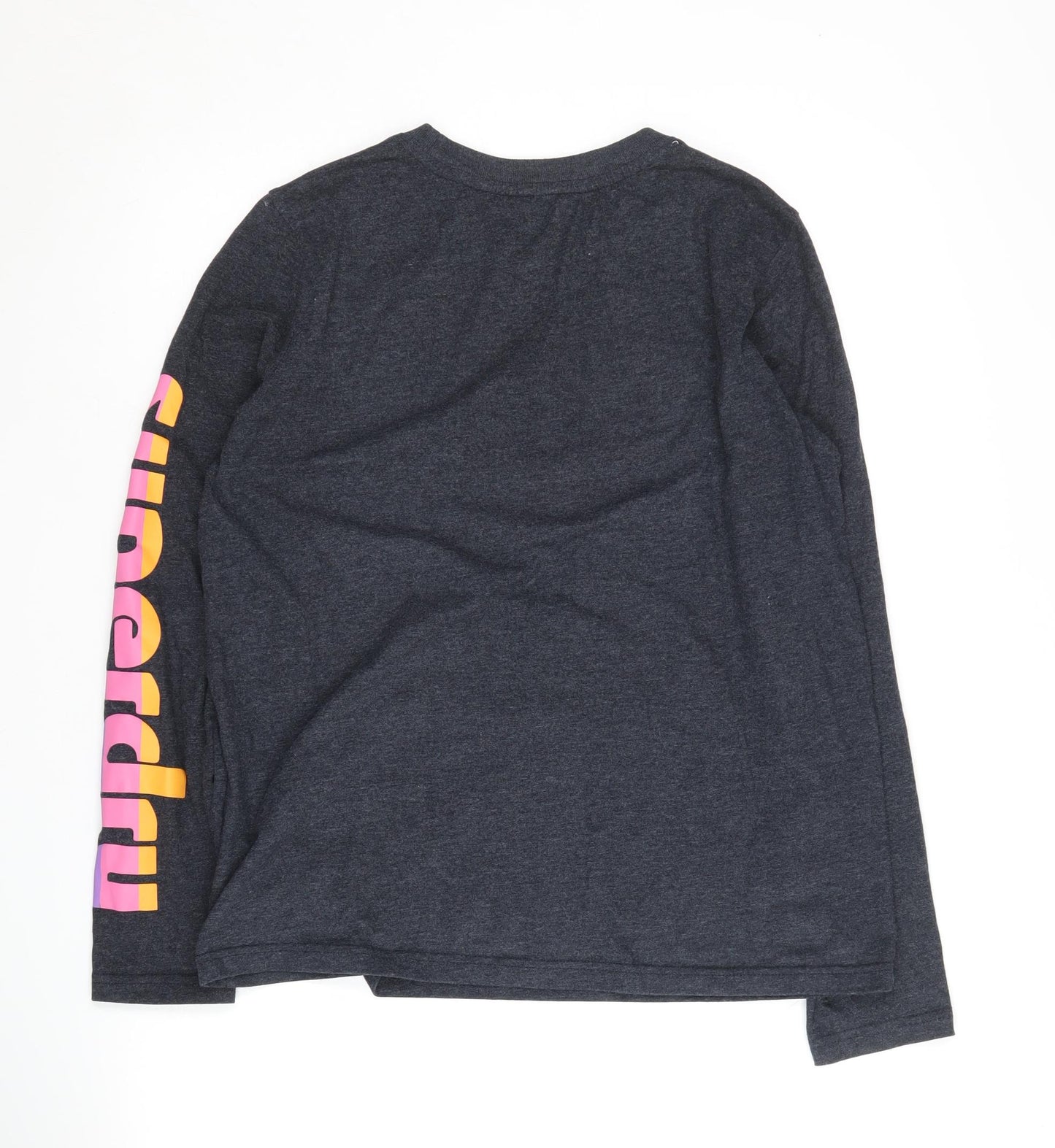 Superdry Women's Black Long Sleeve T-Shirt UK 10