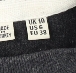 Superdry Women's Black Long Sleeve T-Shirt UK 10