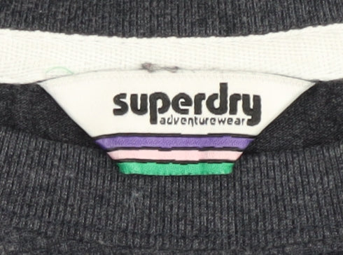 Superdry Women's Black Long Sleeve T-Shirt UK 10