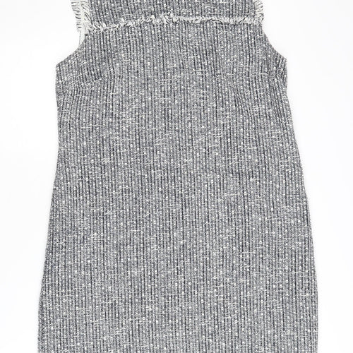Laura Ashley Women's Grey Sheath Dress Size 14