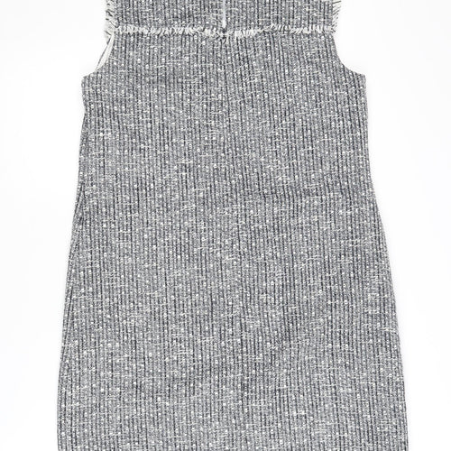Laura Ashley Women's Grey Sheath Dress Size 14