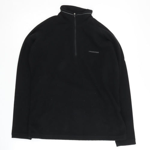 Craghoppers Women's Black Fleece Zip Sweatshirt, Size 10