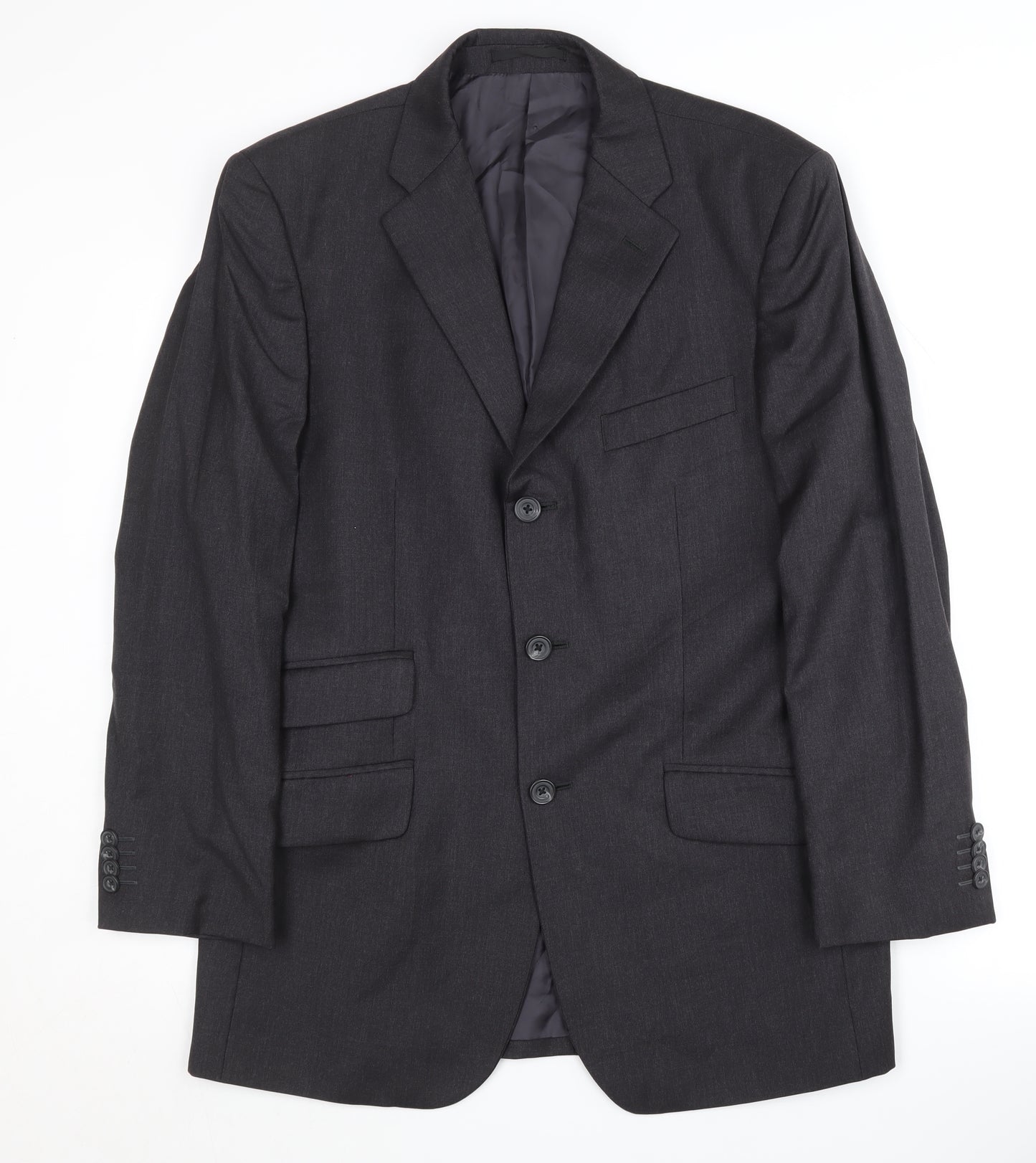 T.M.Lewin Men's Grey Suit Jacket 38S