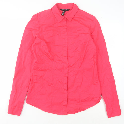 Long Tall Sally Women's Red Button-Up Shirt Size 10