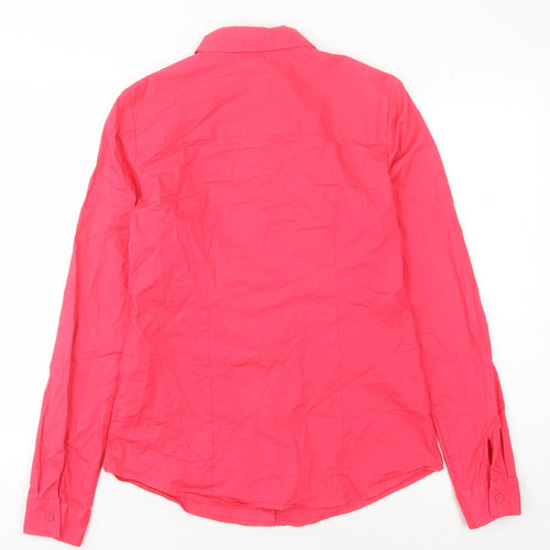 Long Tall Sally Women's Red Button-Up Shirt Size 10