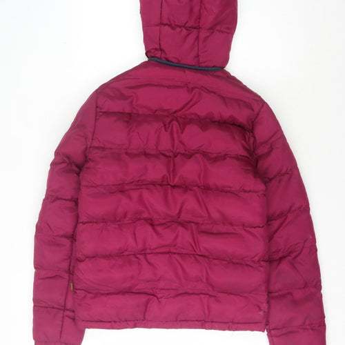 BellField Women's Red Puffer Jacket Size S with Hood