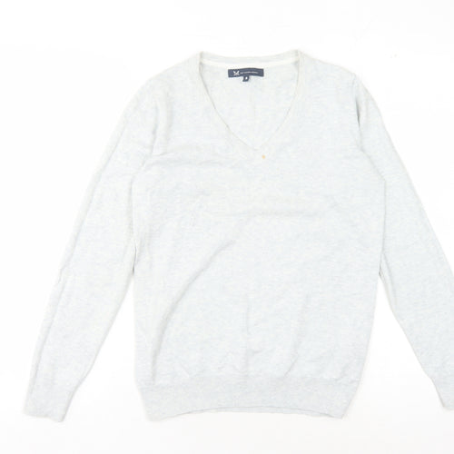 Crew Clothing Company Women's Ivory V-Neck Pullover
