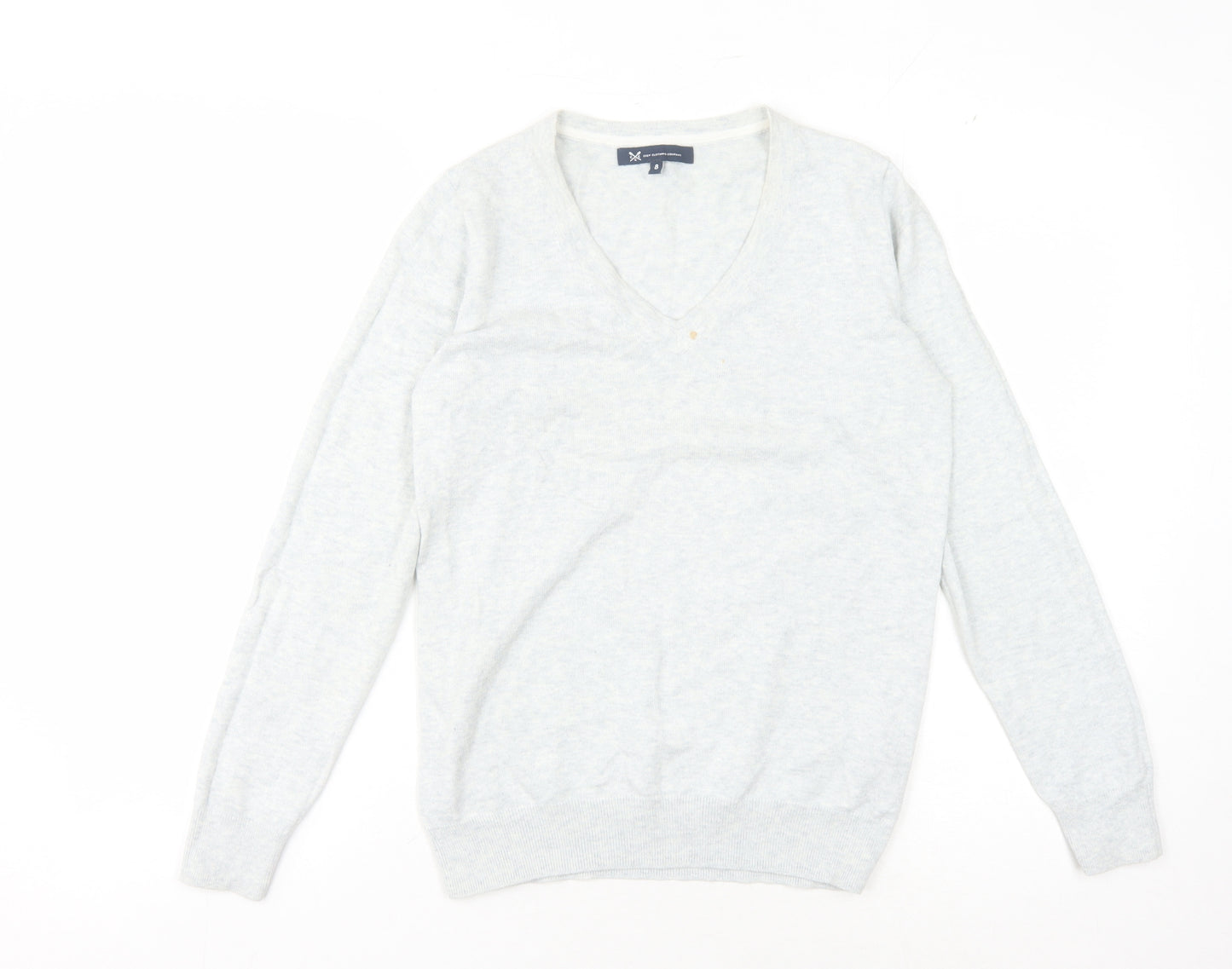 Crew Clothing Company Women's Ivory V-Neck Pullover