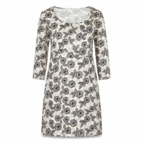 Boden Women's Multicoloured Floral Dress, Size 6, 3/4 Sleeve