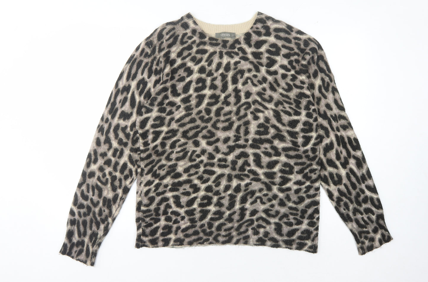 Oasis Women's Multicoloured Animal Print Pullover L