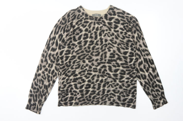 Oasis Women's Multicoloured Animal Print Pullover L