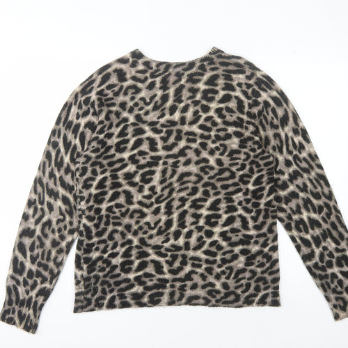 Oasis Women's Multicoloured Animal Print Pullover L