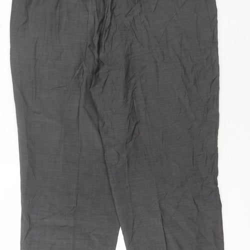 Cerruti Men's Grey Dress Pants Size 42 Wool Formal Trousers