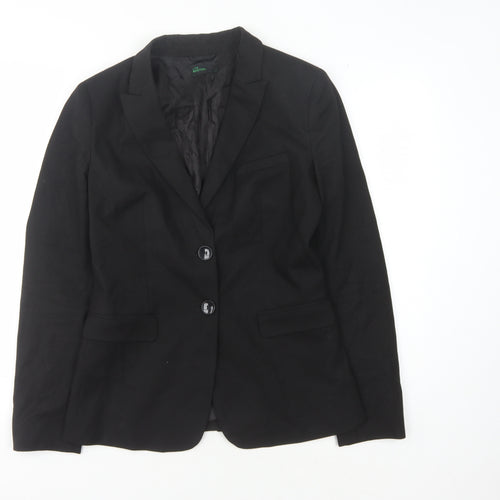 Benetton Women's Black Blazer Size 8