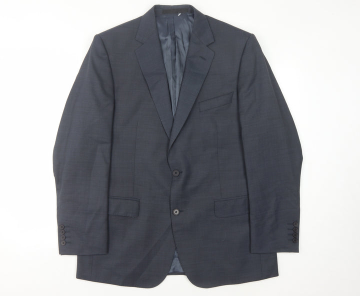 Marks & Spencer Men's Blue Suit Jacket, 42, Classic Fit